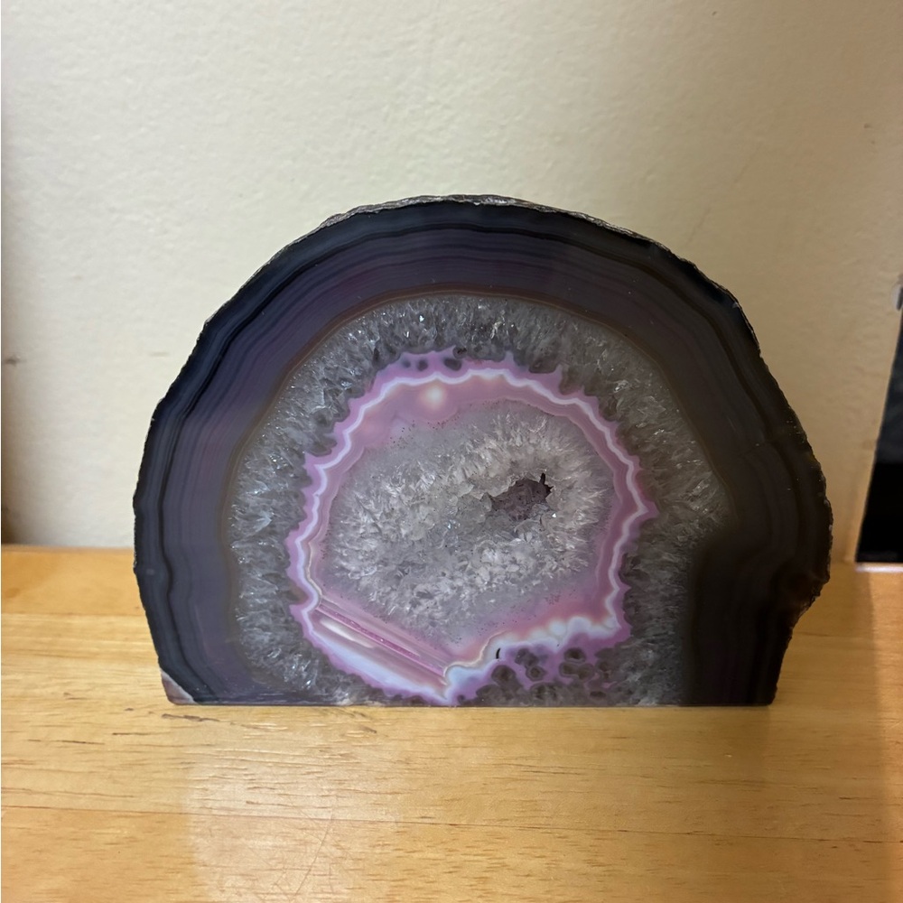 Stunning Purple and Gray Agate Slice